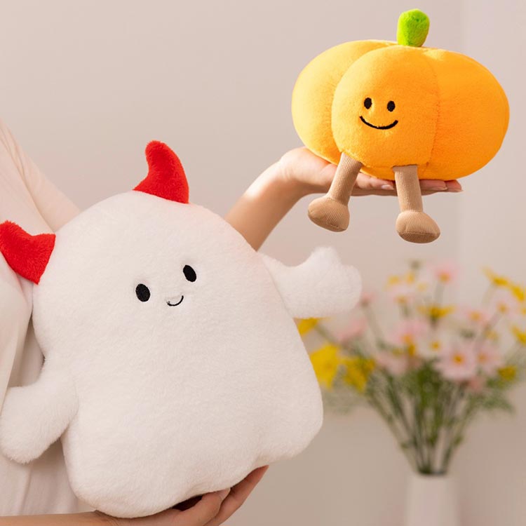 激安セール ハロウィン 飾り ぬいぐるみ カボチャ 幽霊 悪魔 ハロウィン ぬいぐるみ 動物 ロングクッション ふわふわ 子供 女の子 男の子 癒し 可愛い かわいい 抱き枕 睡眠枕 ソフト 添い寝ま_3