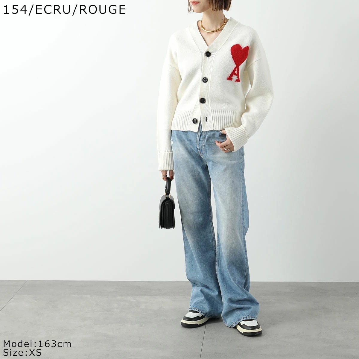 アミパリス ami paris カーディガン ボーダー レディース 長袖 ニット 楽天市場】ami paris アミパリス セーター HKS102.KN0003 レディース