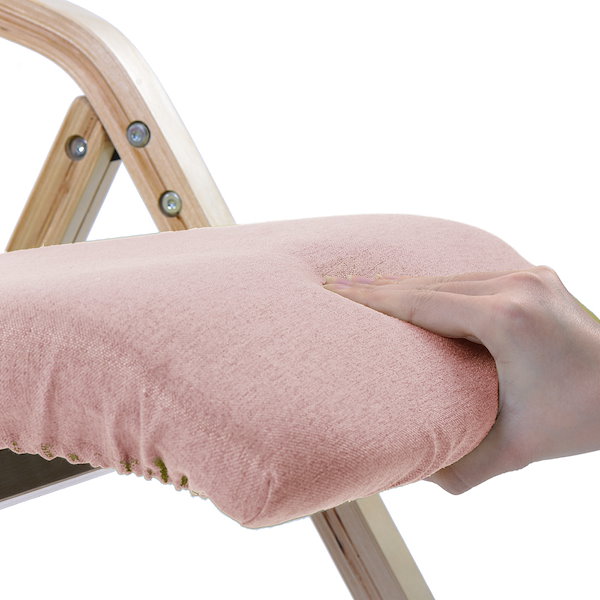 ピンク 2脚　ダイニングチェア PU 木製 介護チェア イス 折りたたみチェア ピンク 2脚 ダイニングチェア PU 木製 介護チェア イス 折りたたみチェア