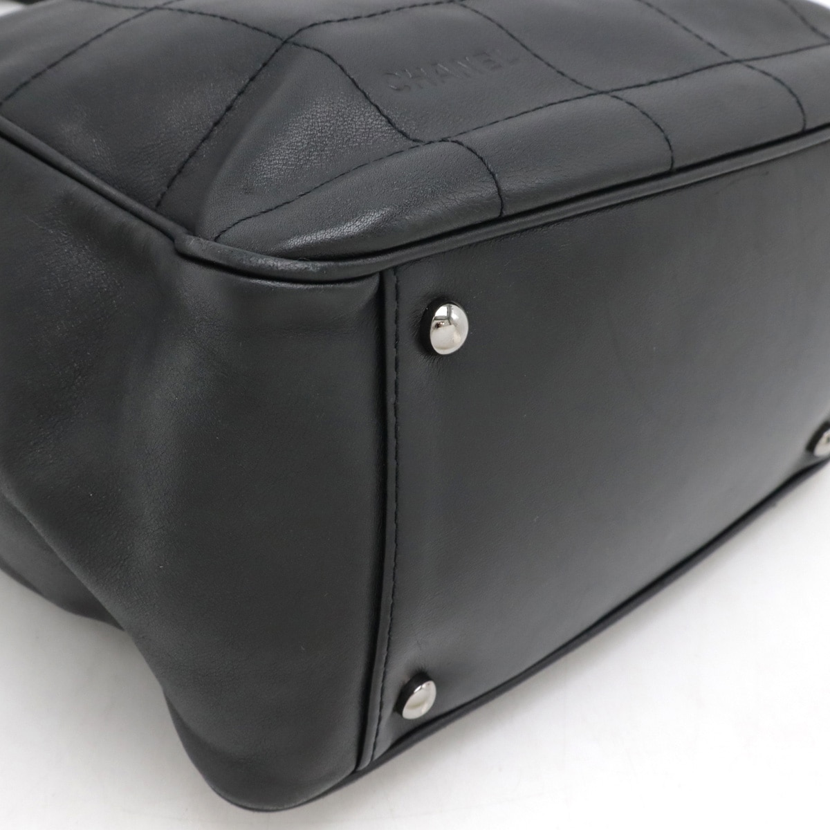 チョコバー トートバッグ ショルダーバッグ ハンドバッグ ラムスキン レザー ブラック シルバー金 チョコバー トートバッグ ショルダーバッグ ハンドバッグ ラムスキン レザー ブラック シルバー金