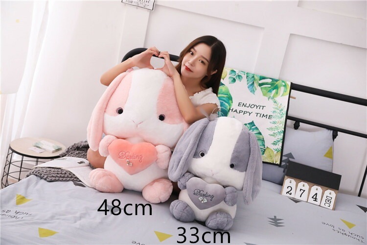 うさぎ ぬいぐるみ 2色選択可能 癒してくれる 2サイズ 33センチ 48センチ ピンク グレー インテリア雑貨 うさぎ ぬいぐるみ 2色選択可能 癒してくれる 2サイズ 33センチ 48センチ ピンク グレー インテリア雑貨