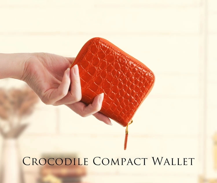 クロコダイルレザーミニ財布