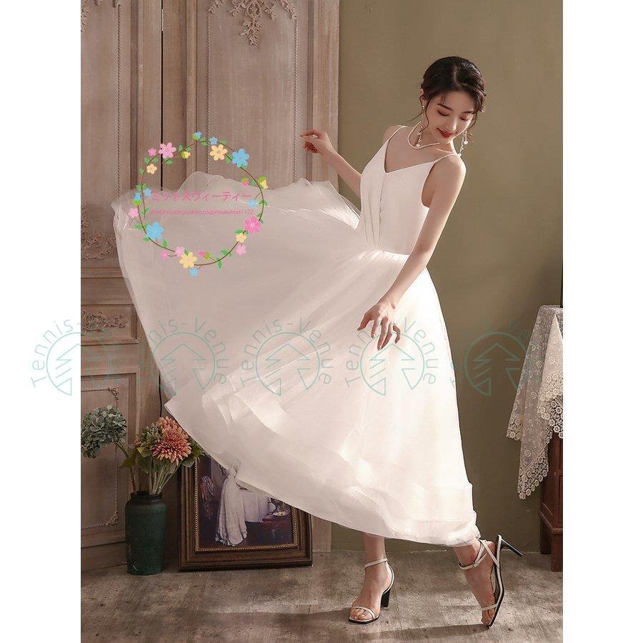 ウエディングドレス 限定価格セール 結婚式 二次会 花嫁ドレス ワンピース ビーチフォト チュール 挙式 白 旅行