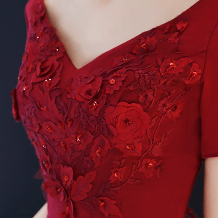 演奏会用ドレス 半袖 カラードレス ロングドレス パーティードレス ウェディングドレス 発表会 結婚式 ピアノ 二次会 ドレス 前撮り 結婚式 花嫁 コンサート