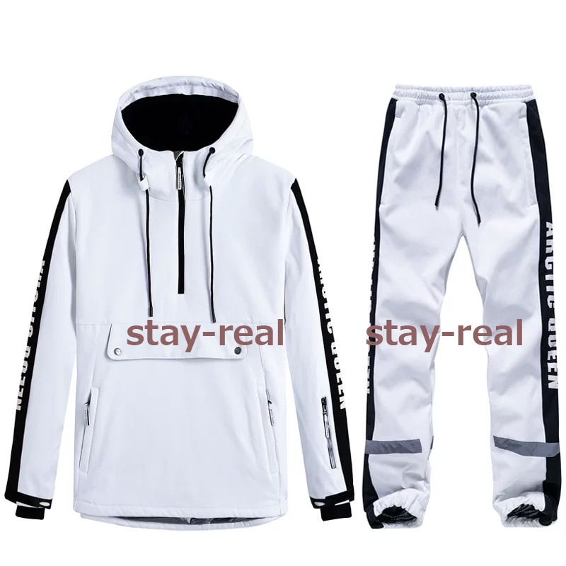 [迅速な出荷] 韓国ファッション スノーボードウェア スノボウェア スノーパンツ スキーウェア 防水 防寒 上下セット