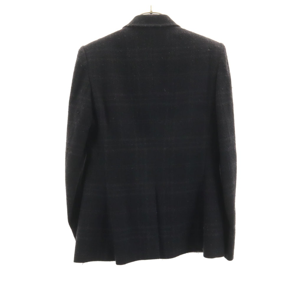 日本製 ウール チェック柄 テーラードジャケット 4 ブラック ブレザー レディース 日本製 ウール チェック柄 テーラードジャケット 4 ブラック ブレザー レディース