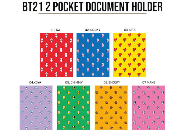 Qoo10] BT21 BT21 2 Pocket Docume