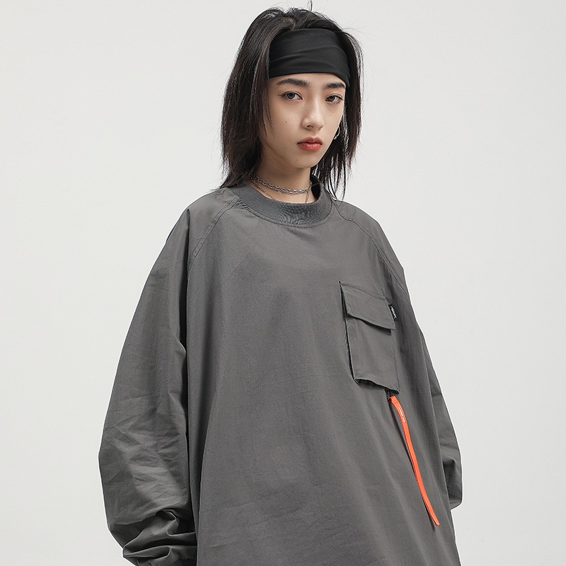 パーカー テックウェア オーバーサイズ トップス メンズ 男女兼用 カップル服 ゆったり カッコイイ