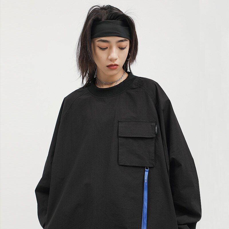 パーカー テックウェア オーバーサイズ トップス メンズ 男女兼用 カップル服 ゆったり カッコイイ