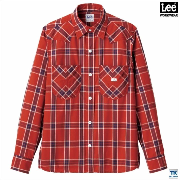 Lee 長袖シャツ メンズウエスタンチェックシャツ WORKWEAR チェックシャツ リー WORK SHIRTS ボンマックス 春夏 秋冬 /bm-lcs46006