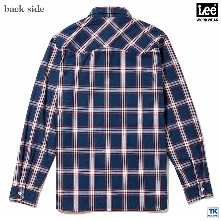 Lee 長袖シャツ メンズウエスタンチェックシャツ WORKWEAR チェックシャツ リー WORK SHIRTS ボンマックス 春夏 秋冬 /bm-lcs46006