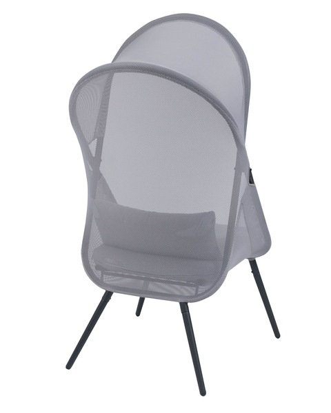 ルーフフォールディングチェア スチール アウトドアチェア 椅子 折りたたみ式 ルーフ付き 日除 RKC-539 グレー キャンプ リゾート メッシュ ルーフフォールディングチェア スチール アウトドアチェア 椅子 折りたたみ式 ルーフ付き 日除 RKC-539 グレー キャンプ リゾート メッシュ