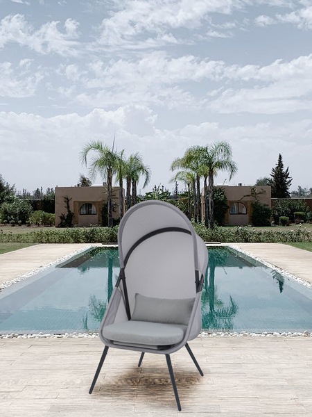 ルーフフォールディングチェア スチール アウトドアチェア 椅子 折りたたみ式 ルーフ付き 日除 RKC-539 グレー キャンプ リゾート メッシュ ルーフフォールディングチェア スチール アウトドアチェア 椅子 折りたたみ式 ルーフ付き 日除 RKC-539 グレー キャンプ リゾート メッシュ