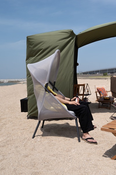 ルーフフォールディングチェア スチール アウトドアチェア 椅子 折りたたみ式 ルーフ付き 日除 RKC-539 グレー キャンプ リゾート メッシュ ルーフフォールディングチェア スチール アウトドアチェア 椅子 折りたたみ式 ルーフ付き 日除 RKC-539 グレー キャンプ リゾート メッシュ