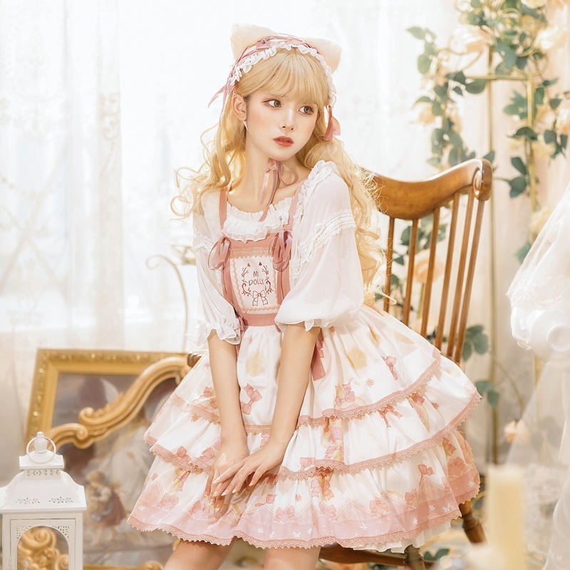日系 ロリータ ワンピース 夏 ドレス ロングワンピース 可愛い メイド服 パーティードレス ワンヒース レディース セクシー コスプレ衣装 制服 福袋 T 日系 ロリータ ワンピース 夏 ドレス ロングワンピース 可愛い メイド服 パーティードレス ワンヒース レディース セクシー コスプレ衣装 制服 福袋 T
