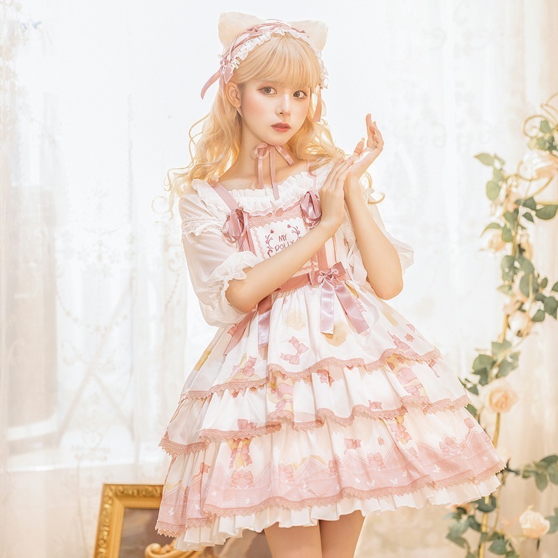 日系 ロリータ ワンピース 夏 ドレス ロングワンピース 可愛い メイド服 パーティードレス ワンヒース レディース セクシー コスプレ衣装 制服 福袋 T 日系 ロリータ ワンピース 夏 ドレス ロングワンピース 可愛い メイド服 パーティードレス ワンヒース レディース セクシー コスプレ衣装 制服 福袋 T