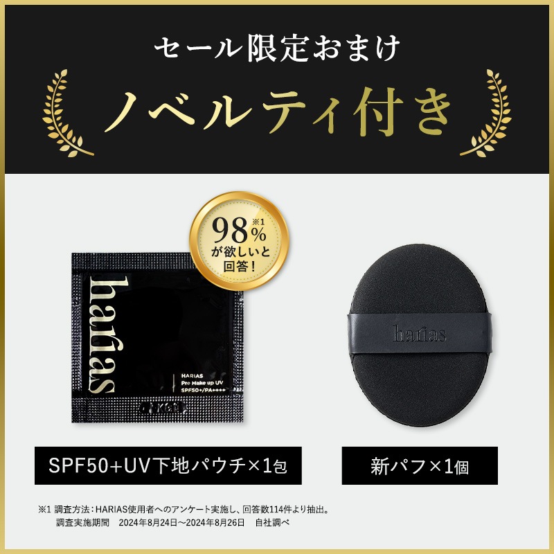 【公式】HARIAS メイク ベースメイクセット 下地 + ファンデ + パウダー + ミスト ハリアス クッションファンデーション 高濃度フラバンジェノール SPF50+ PA+++ UV 紫外線 【公式】HARIAS メイク ベースメイクセット 下地 + ファンデ + パウダー + ミスト ハリアス クッションファンデーション 高濃度フラバンジェノール SPF50+ PA+++ UV 紫外線