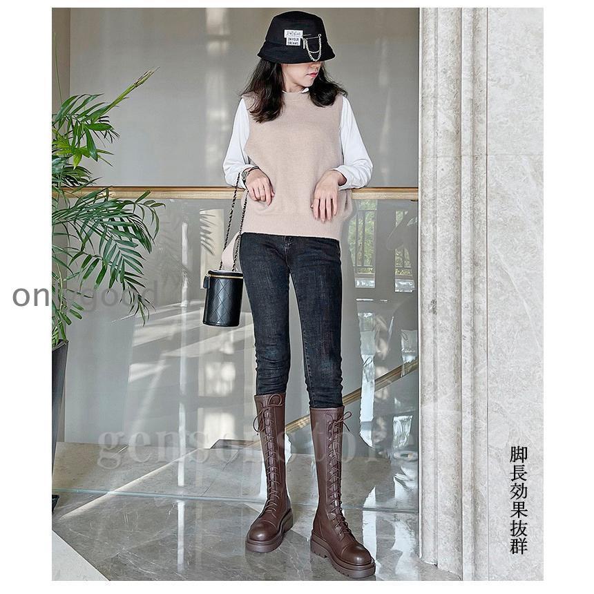 美脚 秋冬 ジョッキーブーツ 疲れにくい 太ヒール レザー 厚底靴 レースアップブーツ ブーツ ロング 編み上げ レディース 幅広 厚底 ストレッチ ロングブーツ 美脚 秋冬 ジョッキーブーツ 疲れにくい 太ヒール レザー 厚底靴 レースアップブーツ ブーツ ロング 編み上げ レディース 幅広 厚底 ストレッチ ロングブーツ