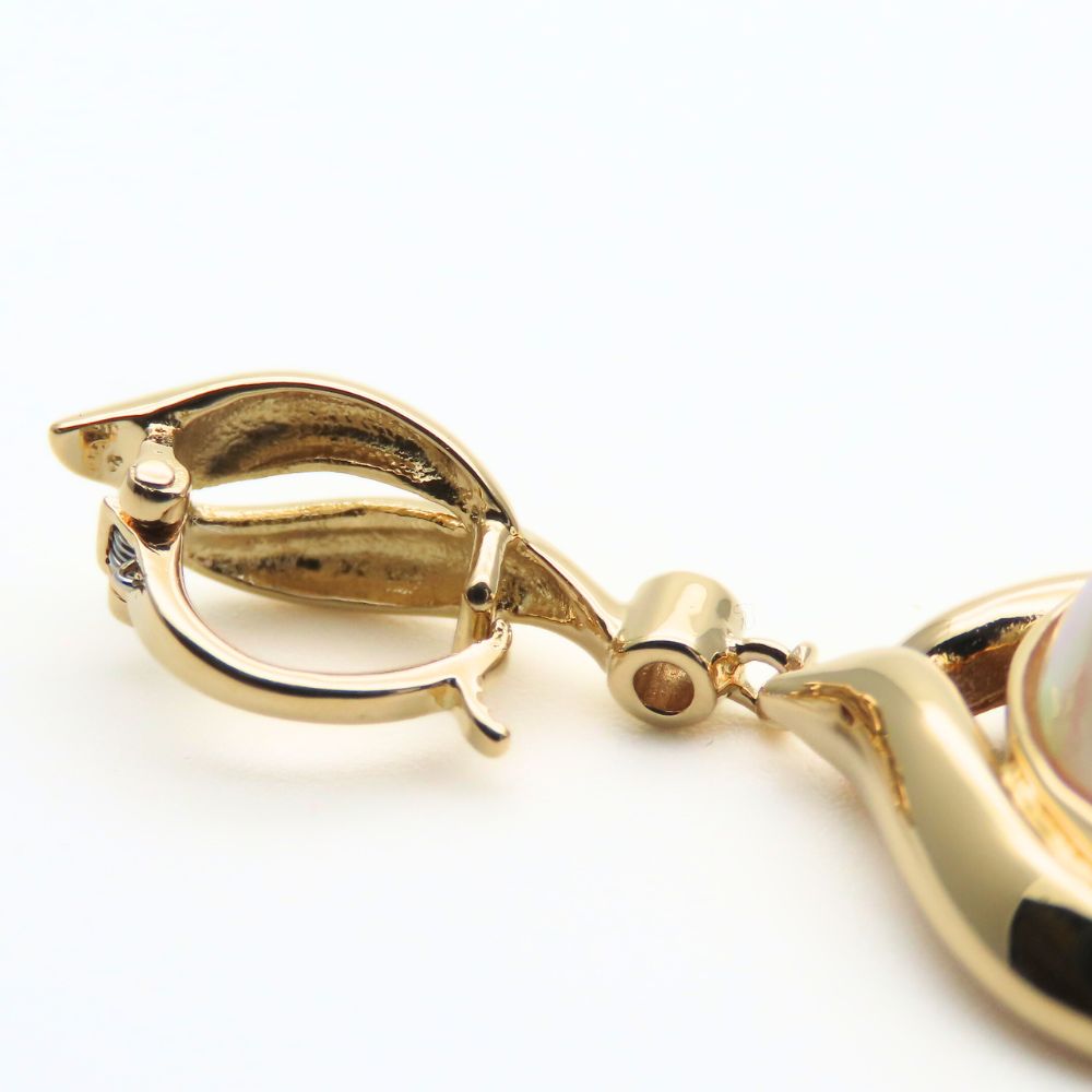 中古 ペンダントトップ K18YG パール ダイヤモンド 約5.9g イエローゴールド マベパール ジュエリー ネックレストップ レディース 女性