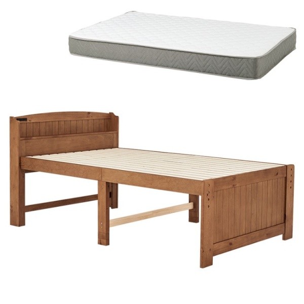 セミダブルベッド ポケットコイルマットレスセット 宮棚 コンセント 継脚 3段階高さ調整 すのこ ベッド下収納 マット フレーム ベッドセット セミダブルベッド ポケットコイルマットレスセット 宮棚 コンセント 継脚 3段階高さ調整 すのこ ベッド下収納 マット フレーム ベッドセット