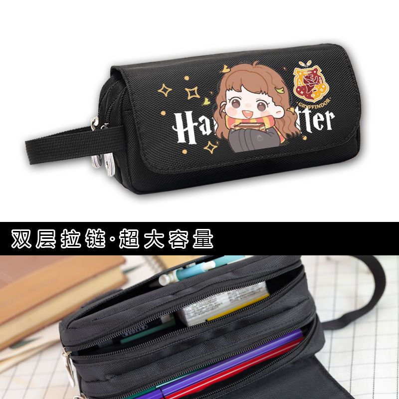 【1つ買うと10つ無料】ハリーポッター ロンハーマイオニーマルフォイ 映画サポート文具箱 ペンケース 学生落書き 男女兼用