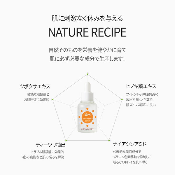 MetaForet] 12PM Calming Serum, Anti-Blemish , Brightening Serum_ 30ml (EXP  2024 January)