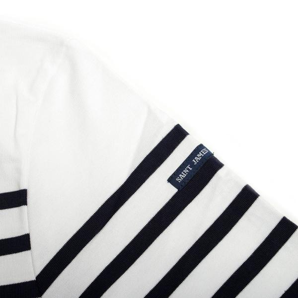 セントジェームズ SAINT JAMES NAVAL ロングTシャツ ロンT 長袖 ボーダー NAVAL-2691-NEIGE-NOIR-L レディース メンズ ホワイト ブラック セントジェームズ SAINT JAMES NAVAL ロングTシャツ ロンT 長袖 ボーダー NAVAL-2691-NEIGE-NOIR-L レディース メンズ ホワイト ブラック