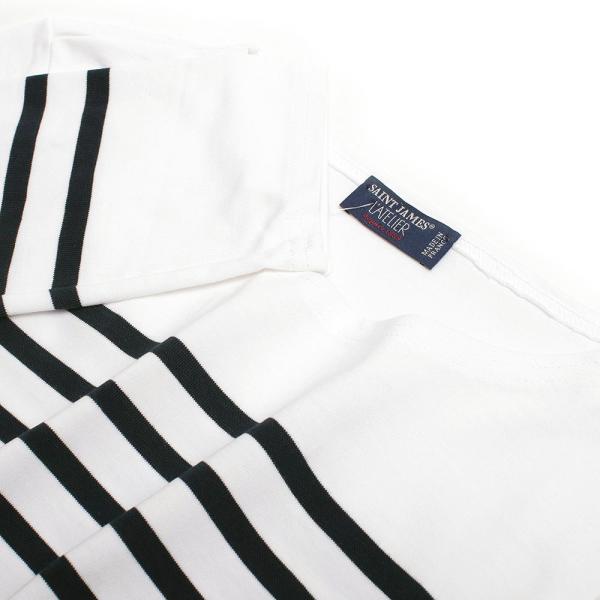 セントジェームズ SAINT JAMES NAVAL ロングTシャツ ロンT 長袖 ボーダー NAVAL-2691-NEIGE-NOIR-L レディース メンズ ホワイト ブラック セントジェームズ SAINT JAMES NAVAL ロングTシャツ ロンT 長袖 ボーダー NAVAL-2691-NEIGE-NOIR-L レディース メンズ ホワイト ブラック