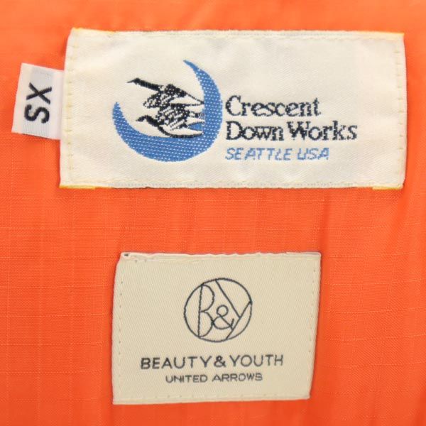 × ビューティアンドユースユナイテッドアローズ コラボ USA製 ダウンジャケット XS カーキ メンズ