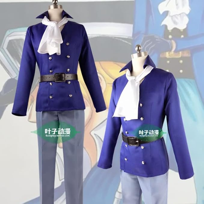 サボ革命軍 参謀総長 コスプレ衣装+帽子付き+ウィッグ+靴