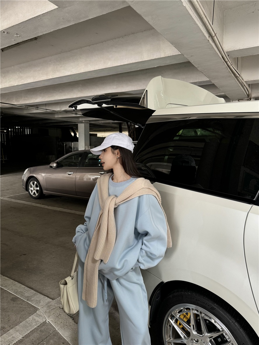 2025 秋冬 韓国 かわいい レディース 無地 普段使い長袖トップスレトロセットアップ黑白パーカー上下サイズ丈春カジュアルスポーツファッション系通学学生袖お出かけアップシルエットトラック羽織りグレー 2025 秋冬 韓国 かわいい レディース 無地 普段使い長袖トップスレトロセットアップ黑白パーカー上下サイズ丈春カジュアルスポーツファッション系通学学生袖お出かけアップシルエットトラック羽織りグレー