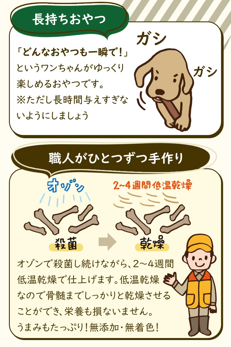 国産野生鹿レッグボーン M(げんこつなし10本) 歯磨き 骨 しか おやつ 国産野生鹿レッグボーン M(げんこつなし10本) 歯磨き 骨 しか おやつ