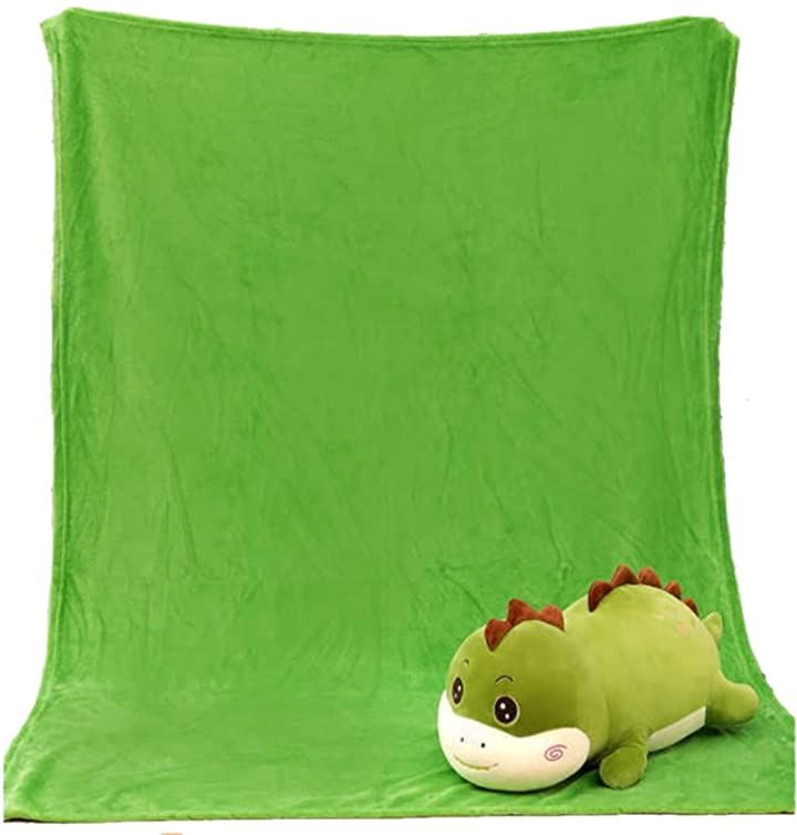 恐竜 ブランケット ぬいぐるみ ひざ掛け 収納 抱き枕 癒し系 ふわふわ やわらか クッション( 緑)