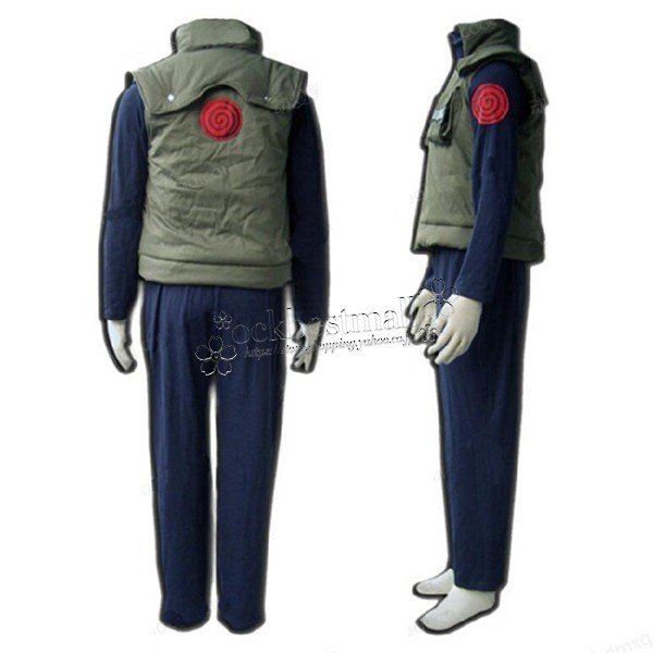 ナルト NARUTO 風 はたけカカシ コスプレ衣装 ウィッグ 靴 大人/子供用サイズ コスチューム