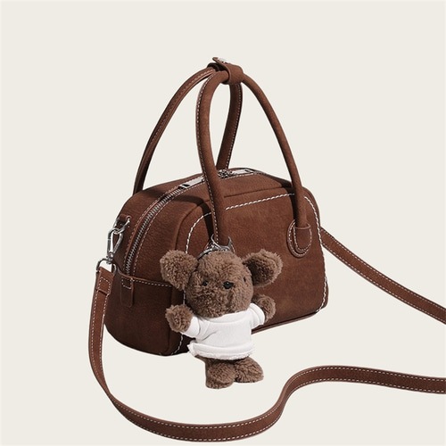 페이크 스웨이드 레더 동물인형키링 미니 토트백 페이크 스웨이드 레더 동물인형키링 미니 토트백