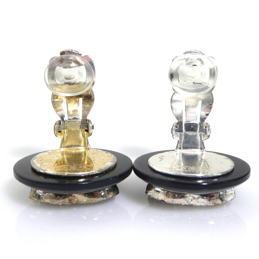 シャネル CHANEL イヤリング ココマーク メタル/プラスチック シルバー/ブラック レディース e59729g シャネル CHANEL イヤリング ココマーク メタル/プラスチック シルバー/ブラック レディース e59729g