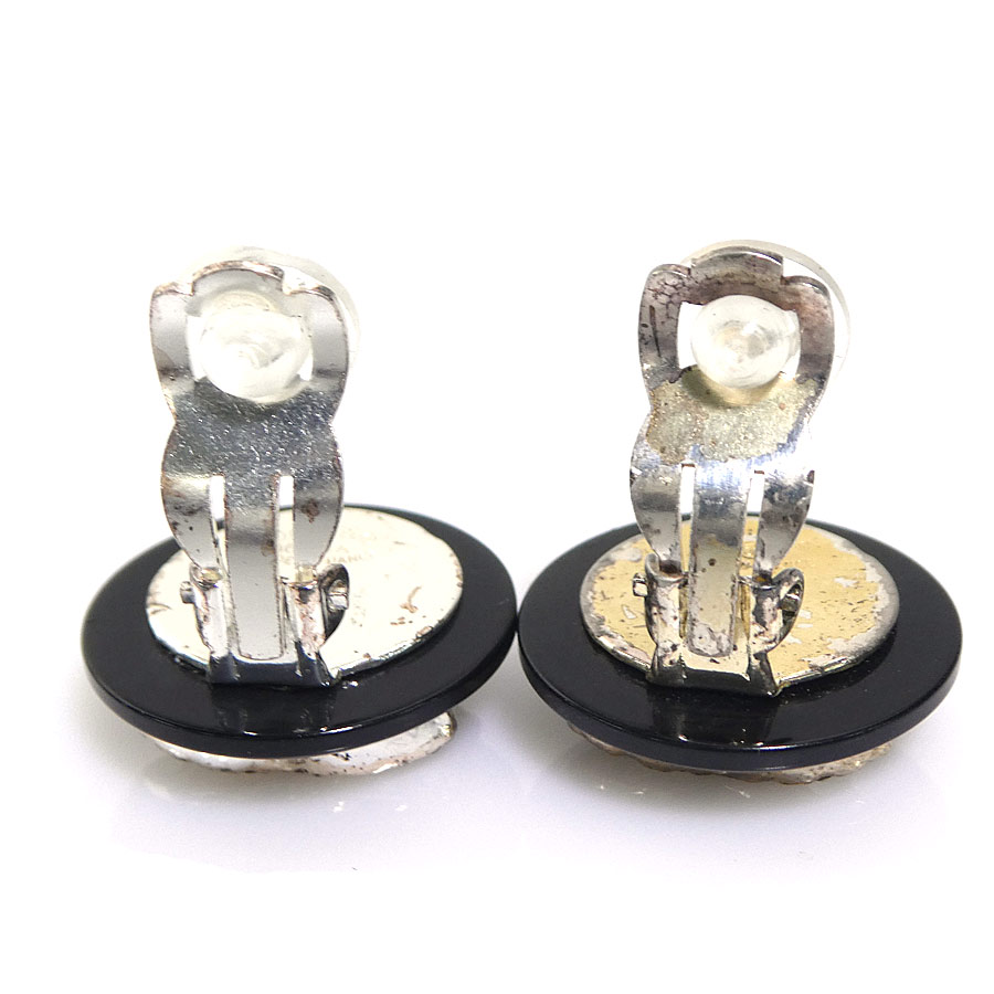 シャネル CHANEL イヤリング ココマーク メタル/プラスチック シルバー/ブラック レディース e59729g シャネル CHANEL イヤリング ココマーク メタル/プラスチック シルバー/ブラック レディース e59729g