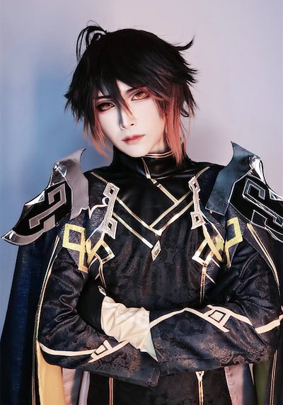 原神　岩神　モラクス　コスプレ　Lサイズ 三分妄想 原神 コスプレ 鐘離 ショウリ 岩神モラクス 衣装