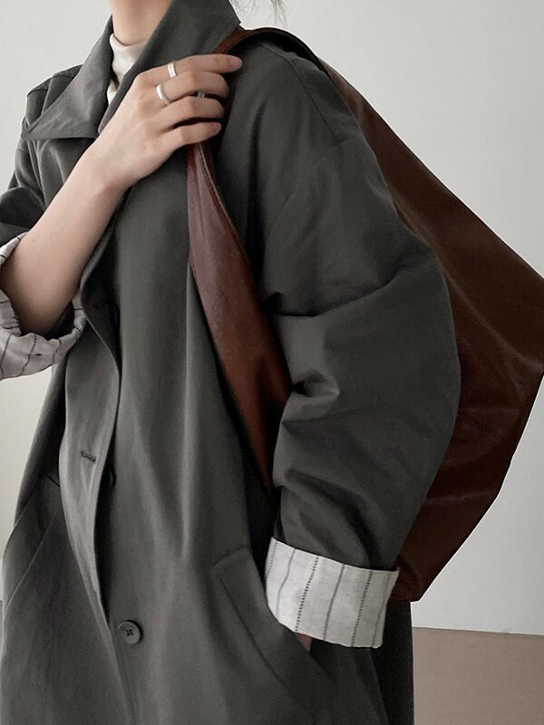 【本日限定】こなれ トレンチ コート トレンチコートレディース ロングコート 春 秋冬 薄手 スプリング アウター ジャケット カーディガン ロング シンプル きれいめ カジュアル