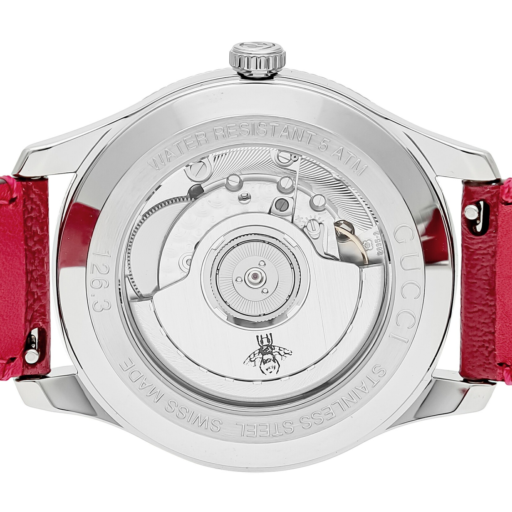 Gucci G-Timeless 自動巻シルバー メンズ腕時計 YA126354 動作良好腕時計 メンズ グッチ GUCCI Gタイムレス 126.3 YA126330