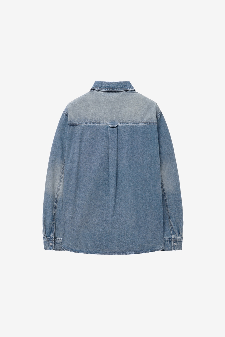 【INSILENCE】 WASHED OVERFIT DENIM SHIRT JACKET : BLUE 【INSILENCE】 WASHED OVERFIT DENIM SHIRT JACKET : BLUE