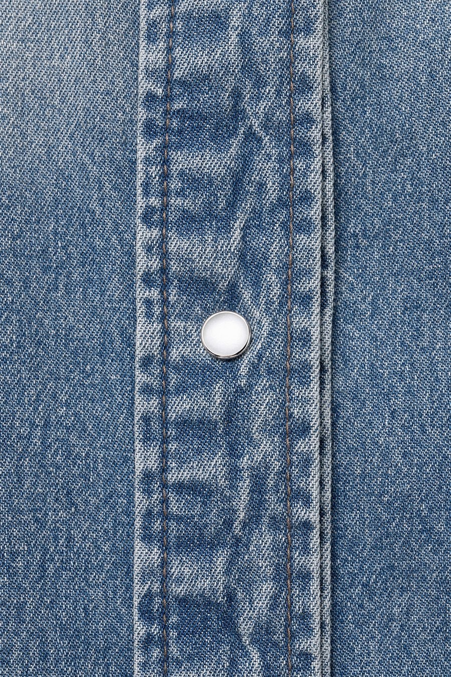 【INSILENCE】 WASHED OVERFIT DENIM SHIRT JACKET : BLUE 【INSILENCE】 WASHED OVERFIT DENIM SHIRT JACKET : BLUE