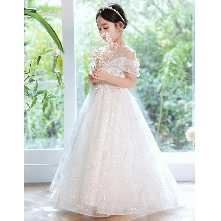 子供ドレス 白 ロングドレス ピアノ発表会ドレス オフショルダー 肩出し スパンコール キラキラドレス 女児ドレス キレイめ ホワイトドレス キッズドレス 女の子 演奏会ドレス 演出服 100 110 子供ドレス 白 ロングドレス ピアノ発表会ドレス オフショルダー 肩出し スパンコール キラキラドレス 女児ドレス キレイめ ホワイトドレス キッズドレス 女の子 演奏会ドレス 演出服 100 110