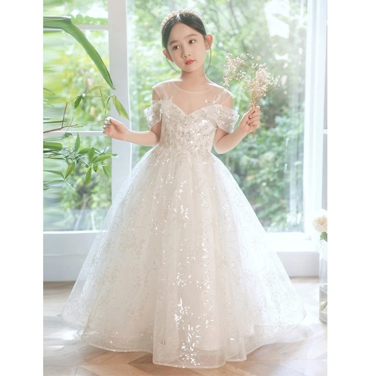 子供ドレス 白 ロングドレス ピアノ発表会ドレス オフショルダー 肩出し スパンコール キラキラドレス 女児ドレス キレイめ ホワイトドレス キッズドレス 女の子 演奏会ドレス 演出服 100 110 子供ドレス 白 ロングドレス ピアノ発表会ドレス オフショルダー 肩出し スパンコール キラキラドレス 女児ドレス キレイめ ホワイトドレス キッズドレス 女の子 演奏会ドレス 演出服 100 110