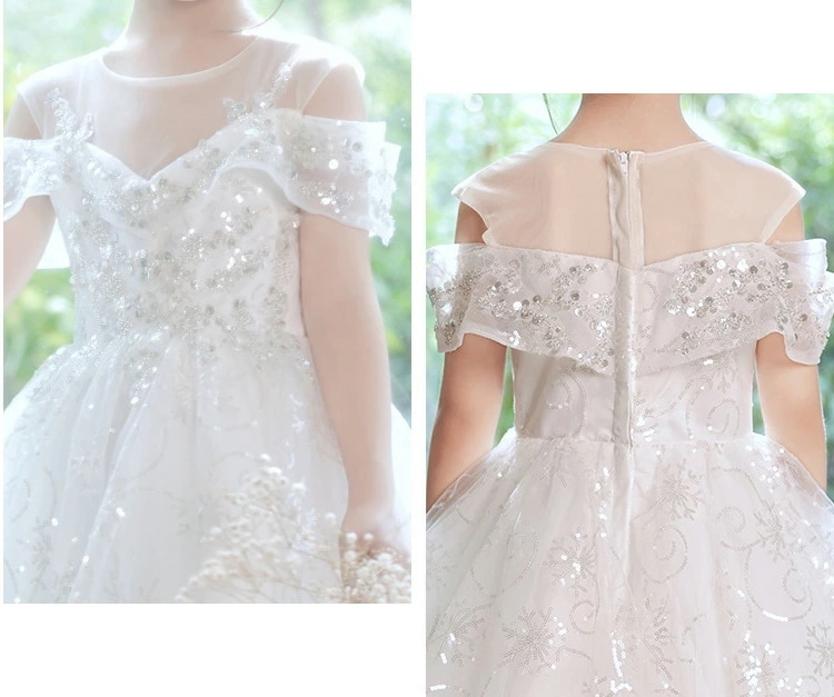 子供ドレス 白 ロングドレス ピアノ発表会ドレス オフショルダー 肩出し スパンコール キラキラドレス 女児ドレス キレイめ ホワイトドレス キッズドレス 女の子 演奏会ドレス 演出服 100 110 子供ドレス 白 ロングドレス ピアノ発表会ドレス オフショルダー 肩出し スパンコール キラキラドレス 女児ドレス キレイめ ホワイトドレス キッズドレス 女の子 演奏会ドレス 演出服 100 110