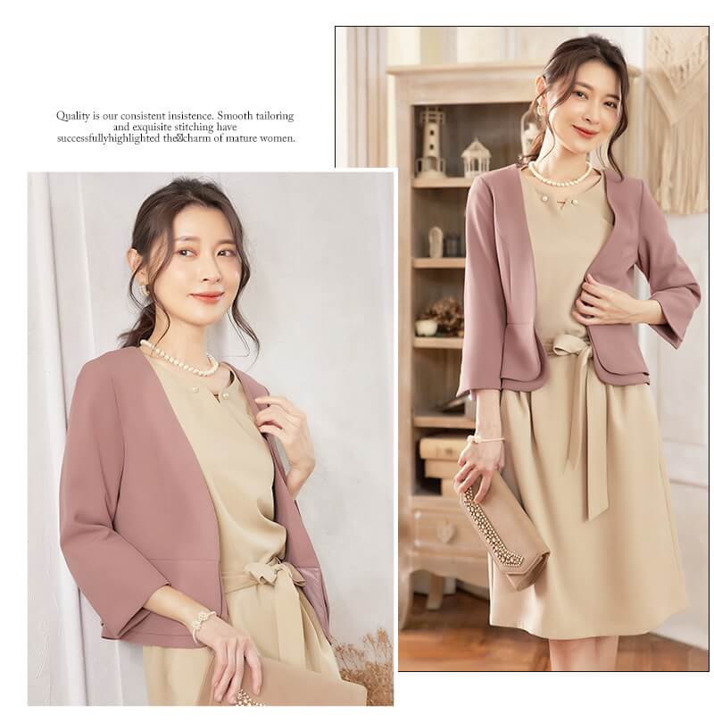 ボレロ カーディガン 結婚式 ドレス レディース ジャケット 長袖 フォーマル ショール ストール パーティー 成人式 羽織 ワンピース お呼ばれ 二次会 emile0219