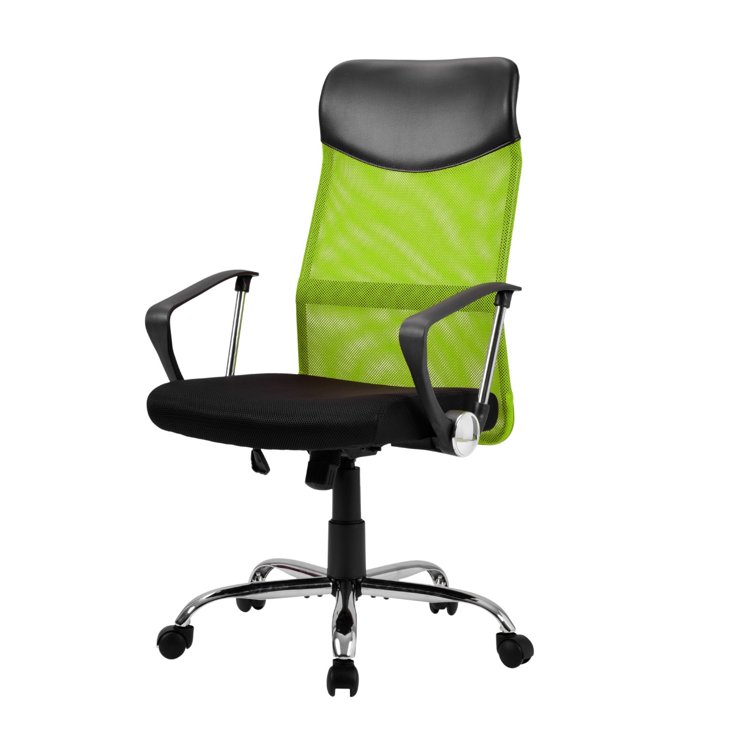 【国内出荷 - 3日配達】AMAZONランキング1位デザイン【グリーン】オフィスチェア メッシュ+PU ハイバック　大人気