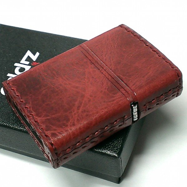 ZIPPO 革巻き ジッポ ライター ダメージ加工 レッド 赤 牛本皮 ユーズド仕上げ zippoロゴ ハンドメイド かっこいい おしゃれ ギフト 女性 ZIPPO 革巻き ジッポ ライター ダメージ加工 レッド 赤 牛本皮 ユーズド仕上げ zippoロゴ ハンドメイド かっこいい おしゃれ ギフト 女性
