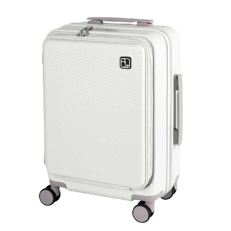 アクタス　フロントオープンキャリー Hawaii AM10：00 (white) 機内持込 Sサイズ 5W1Hキャリー ［TSAロック搭載］ ホワイト　74-20616