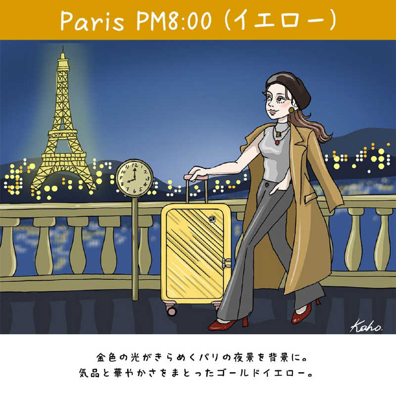 アクタス　フロントオープンキャリー Hawaii AM10：00 (white) 機内持込 Sサイズ 5W1Hキャリー ［TSAロック搭載］ ホワイト　74-20616